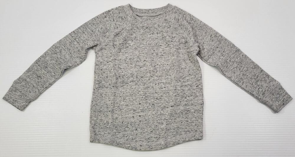 G) Jumping Beans Boys Long Sleeve Waffle Knit Raglan Gray Shirt 4T